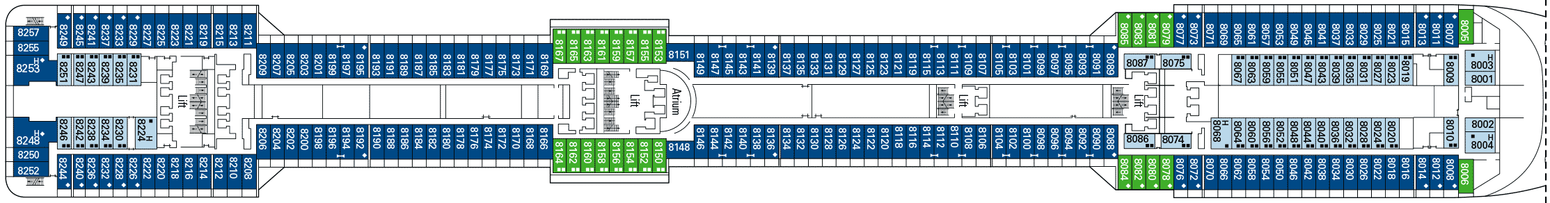 Deckplan Giotto Deck – MSC Splendida