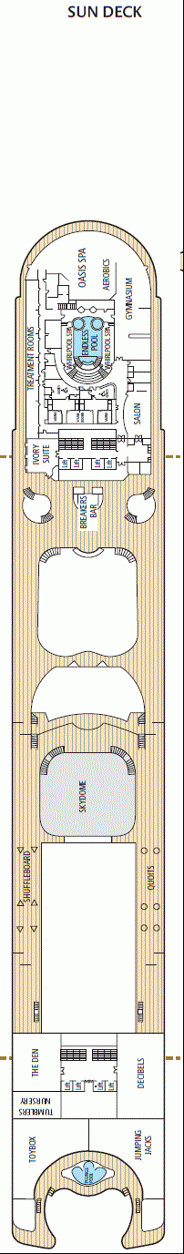 Deckplan Sun Deck – Ventura