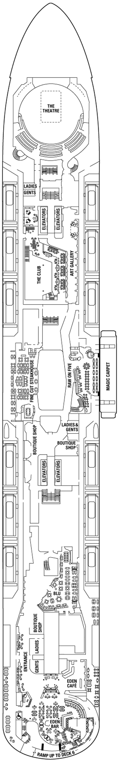 Deckplan Deck 05 – Celebrity Edge