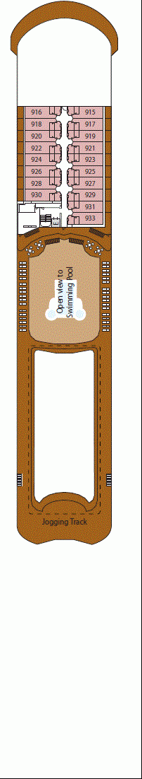 Deckplan Deck 9 – Silver Shadow