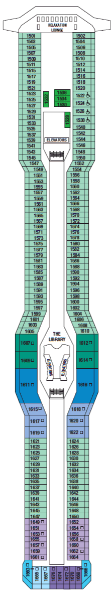 Deckplan Penthouse Deck – Celebrity Eclipse