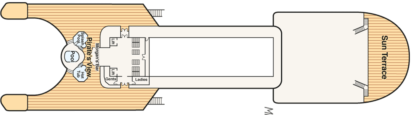 Deckplan Deck 19 - Star – Caribbean Princess