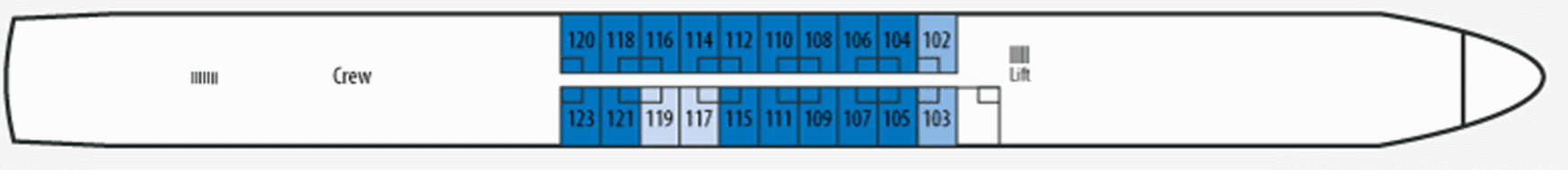Deckplan Hauptdeck – Vistasky