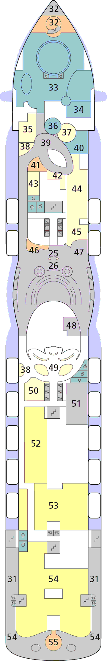 Deckplan Deck 07 – AIDAperla