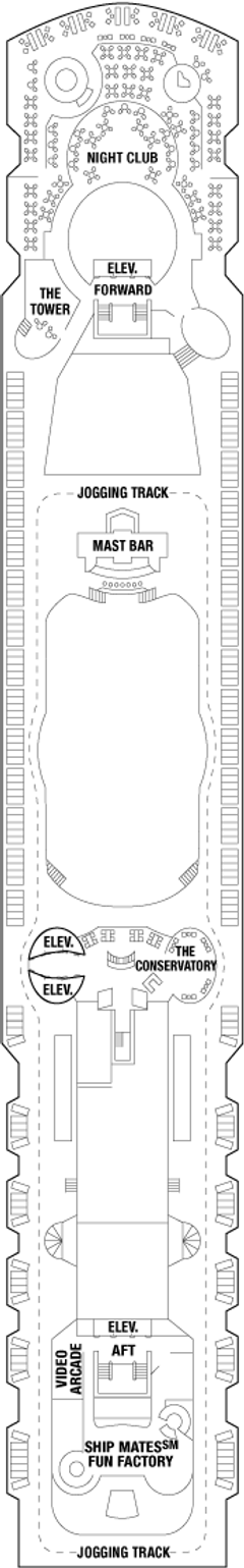Deckplan Sunrise Deck – Celebrity Summit