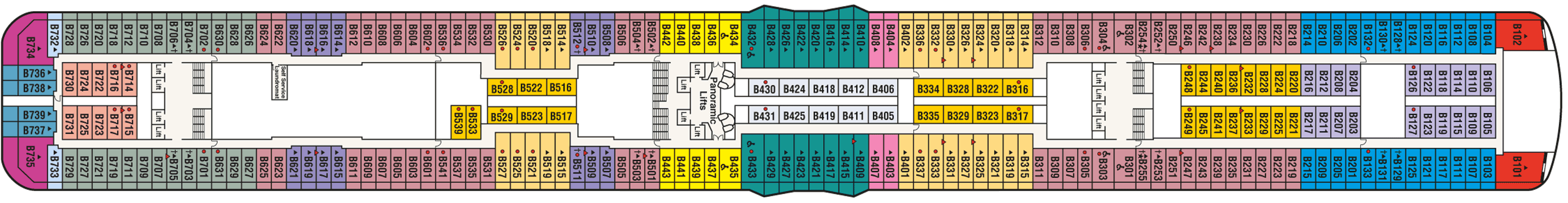 Deckplan Deck 11 Baja – Royal Princess