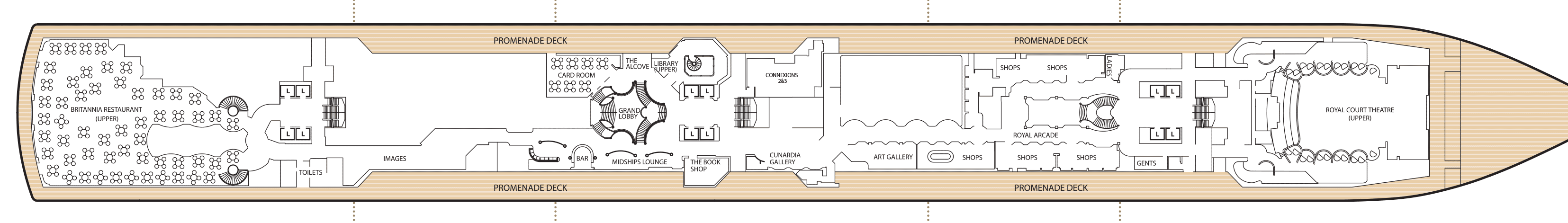 Deckplan Deck 3 – Queen Victoria