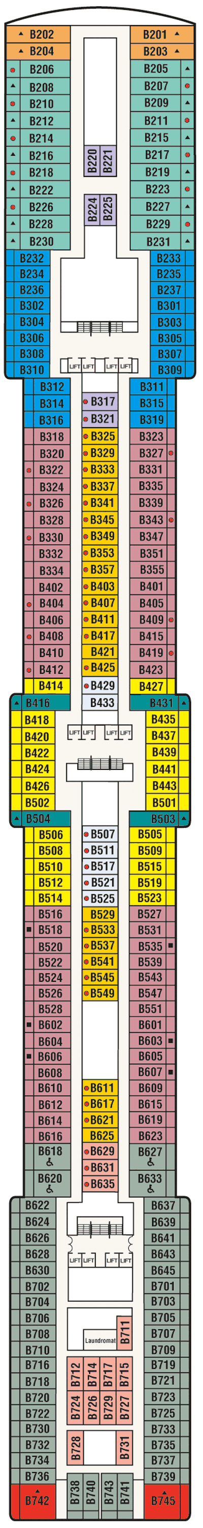 Deckplan Deck 11 Baja – Majestic Princess