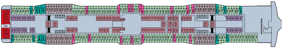 Deckplan Deck 13 – Norwegian Epic