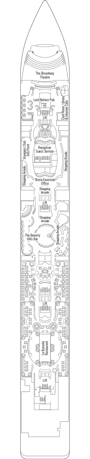 Deckplan Deck 5 - Verdi – MSC Lirica