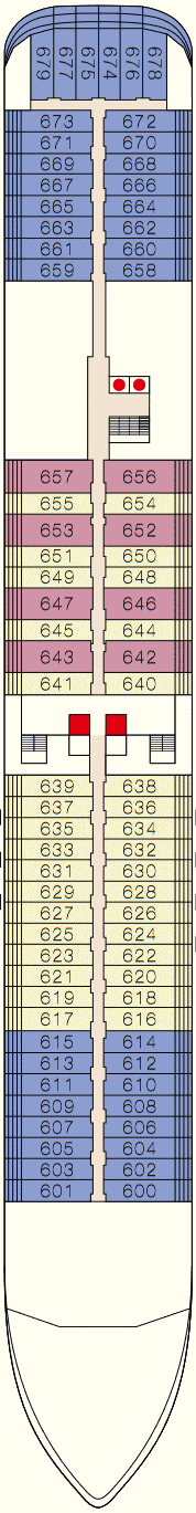Deckplan Deck 6 – MS Europa 2