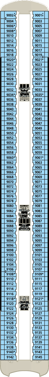 Deckplan Seabreeze Deck – Crystal Serenity