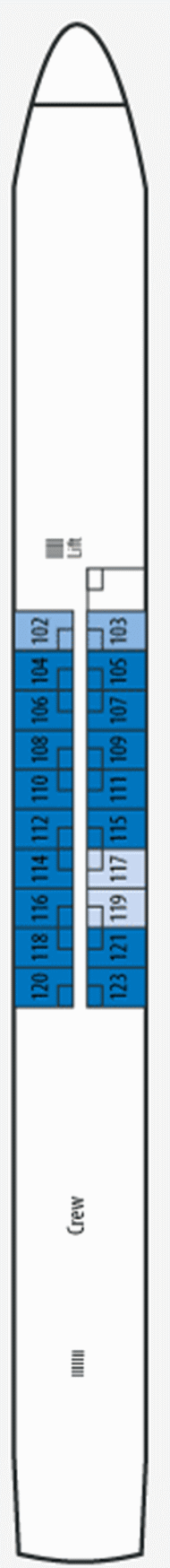 Deckplan Hauptdeck – Vistasky