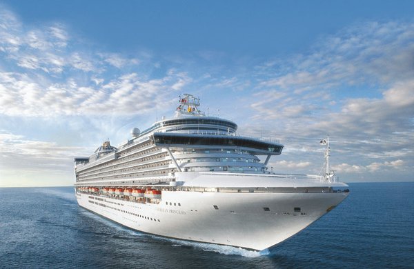 Die Caribbean Princess in der Aussenansicht