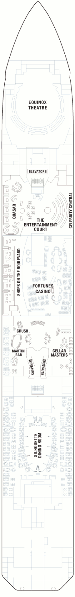 Deckplan Promenade Deck – Celebrity Equinox  