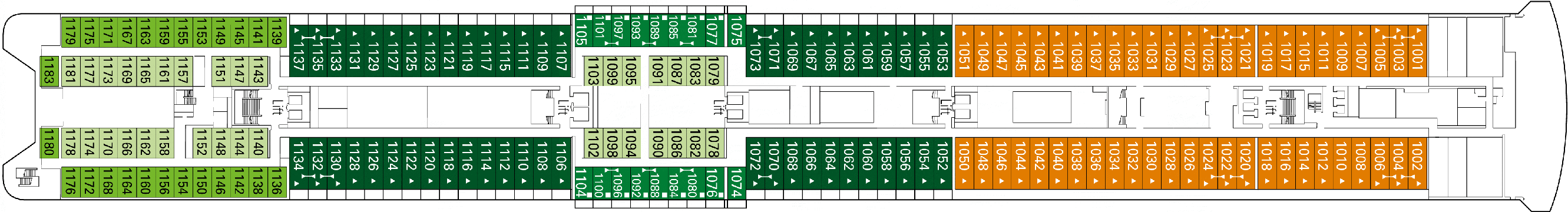 Deckplan Tormalina – MSC Armonia