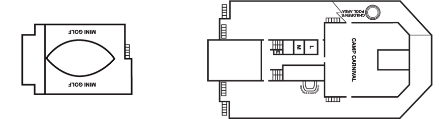Deckplan Sun Deck – Carnival Valor