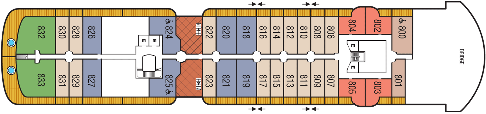 Deckplan Deck 08 – Seabourn Venture