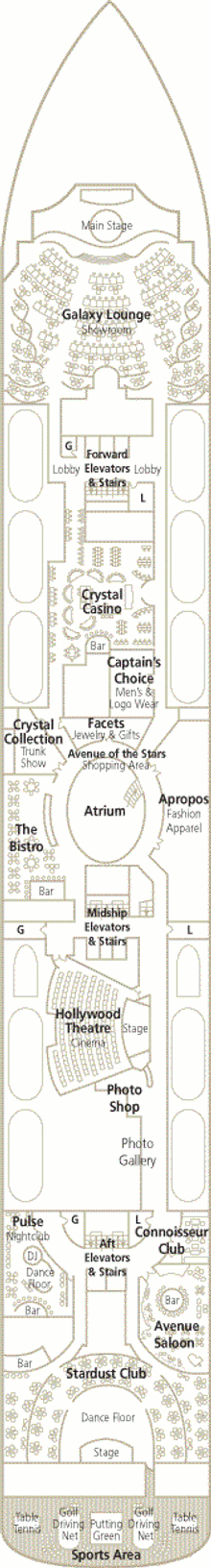 Deckplan Tiffany Deck – Crystal Serenity