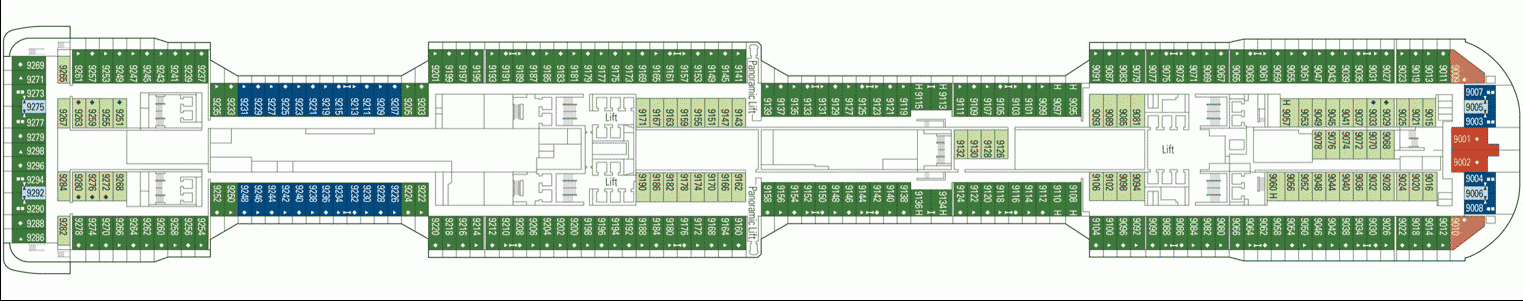 Deckplan Deck 9 - Alhambra – MSC Meraviglia