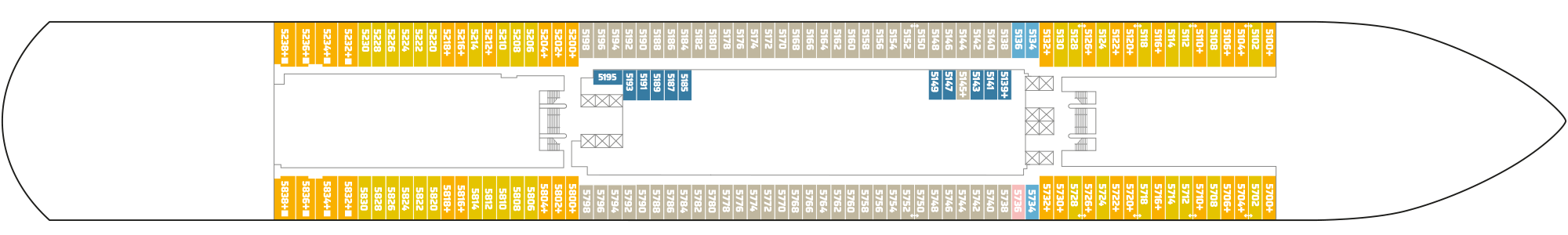 Deckplan Deck 5 – Norwegian Aqua