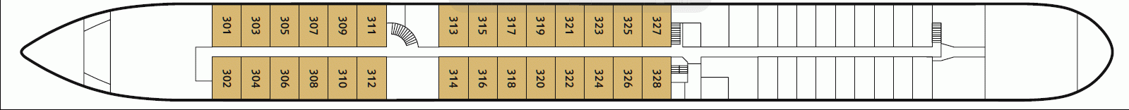 Deckplan Hauptdeck – Maxima