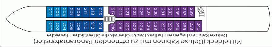 Deckplan Mitteldeck – Seine Comtesse
