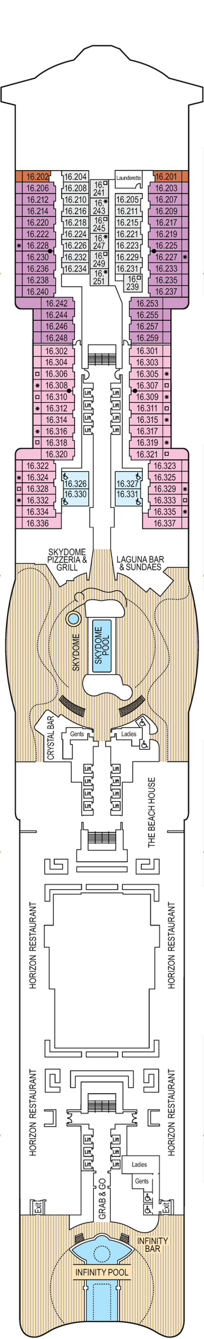 Deckplan Deck 16 – Iona
