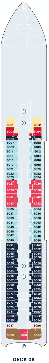 Deckplan Deck 6 – Explora IV