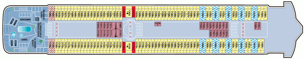 Deckplan Deck 11 – Norwegian Dawn