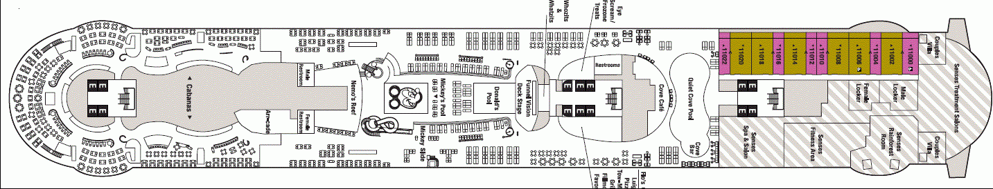 Deckplan Deck11 – Disney Dream