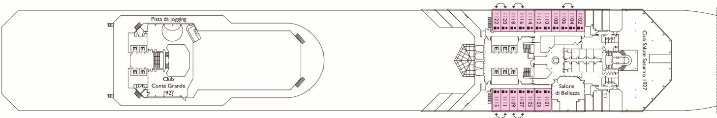 Deckplan Cannes Deck – Costa Fortuna