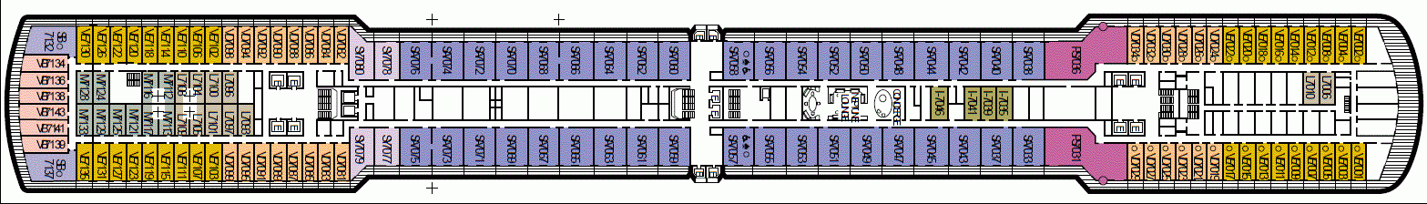Deckplan Deck 7 - Rotterdam Deck – Seven Seas Explorer