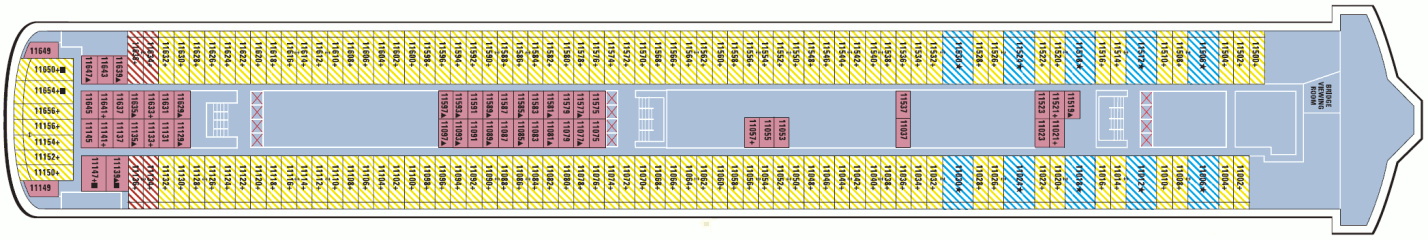 Deckplan Deck 11 – Norwegian Pearl