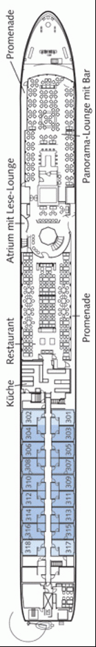 Deckplan Donaudeck – Bellejour