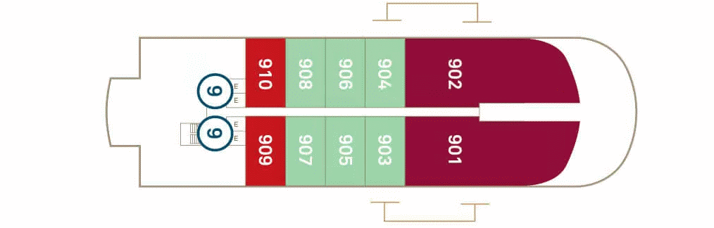 Deckplan Deck 9 – Scenic Eclipse