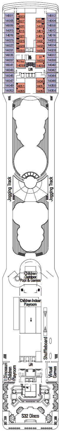 Deckplan Pascoli – MSC Poesia