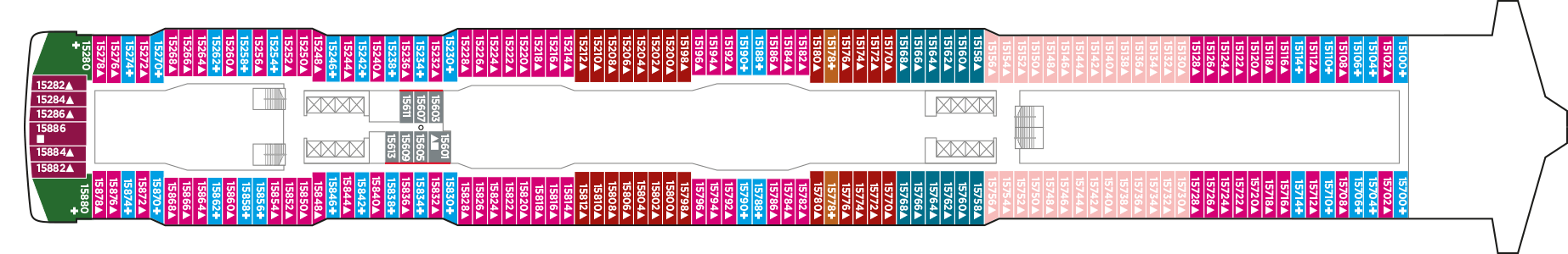 Deckplan Deck 15 – Norwegian Escape