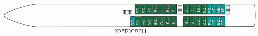 Deckplan Hauptdeck – Rhein Melodie