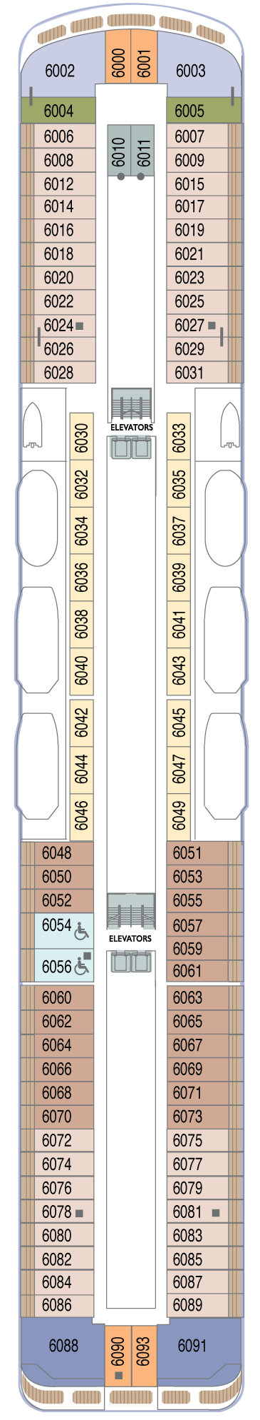 Deckplan Deck 6 – Azamara Quest
