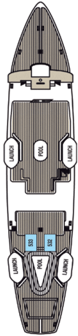 Deckplan Sonnendeck – Star Clipper
