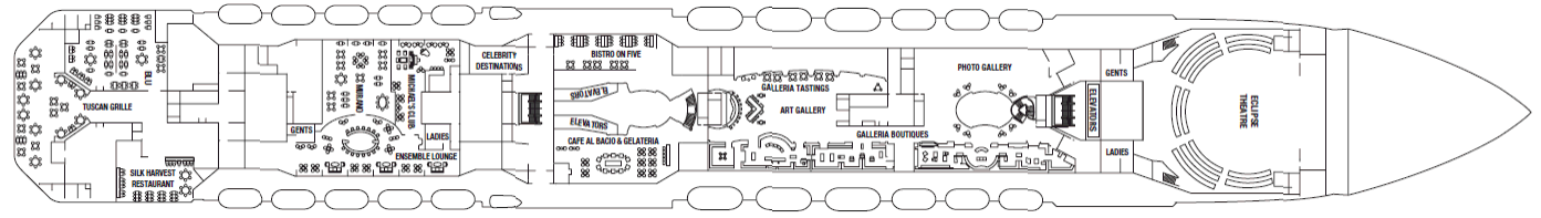 Deckplan Entertainment Deck – Celebrity Eclipse