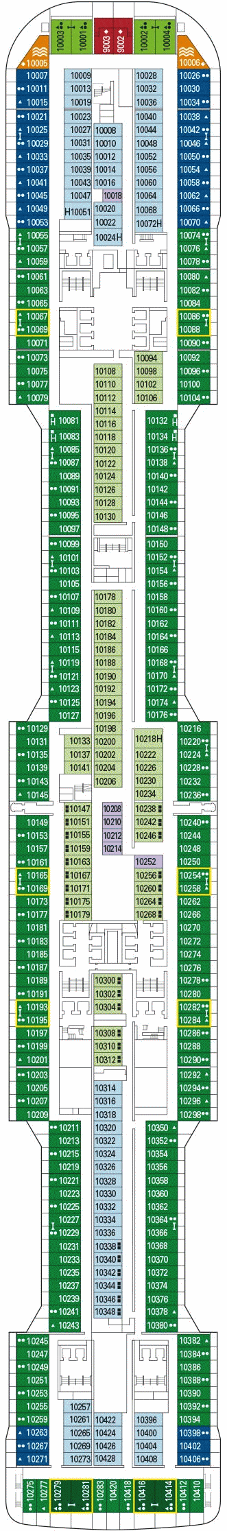 Deckplan Miro – MSC Grandiosa