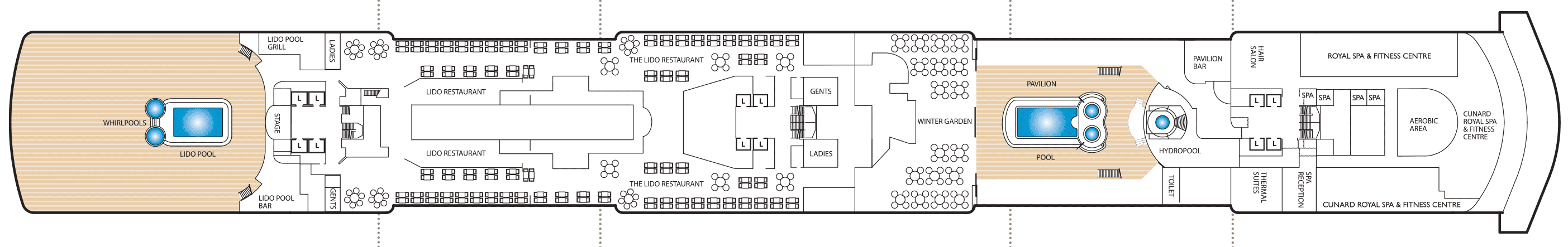 Deckplan Deck 9 – Queen Victoria