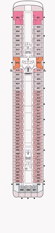 Deckplan Deck 9 – Seven Seas Mariner
