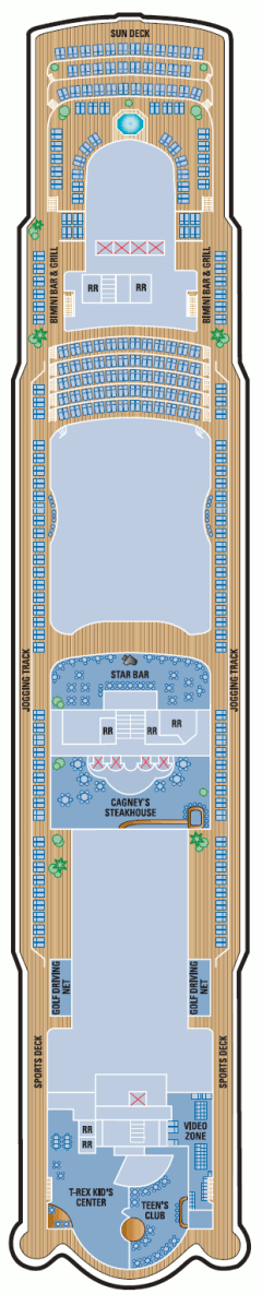 Deckplan Deck 13 – Norwegian Dawn