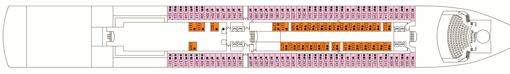 Deckplan Narcisio Deck – Costa Deliziosa