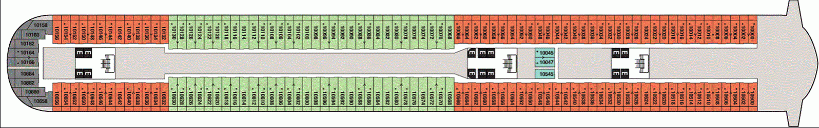 Deckplan Deck 10 – Disney Dream
