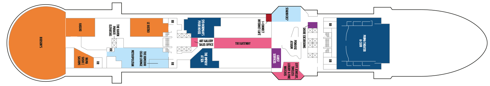 Deckplan Deck 7 – Norwegian Prima