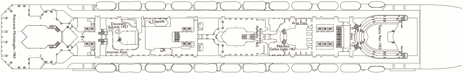 Deckplan Santos Deck – Costa Fortuna